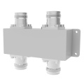 2700-6000MHz IP65 4.3-10 Female 2in 2out Hybrid Coupler / 2: 2 Combiner